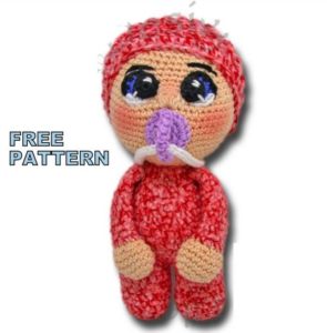 Amigurumi Pacifier Baby Free Crochet Pattern Amigurumi Free Pattern