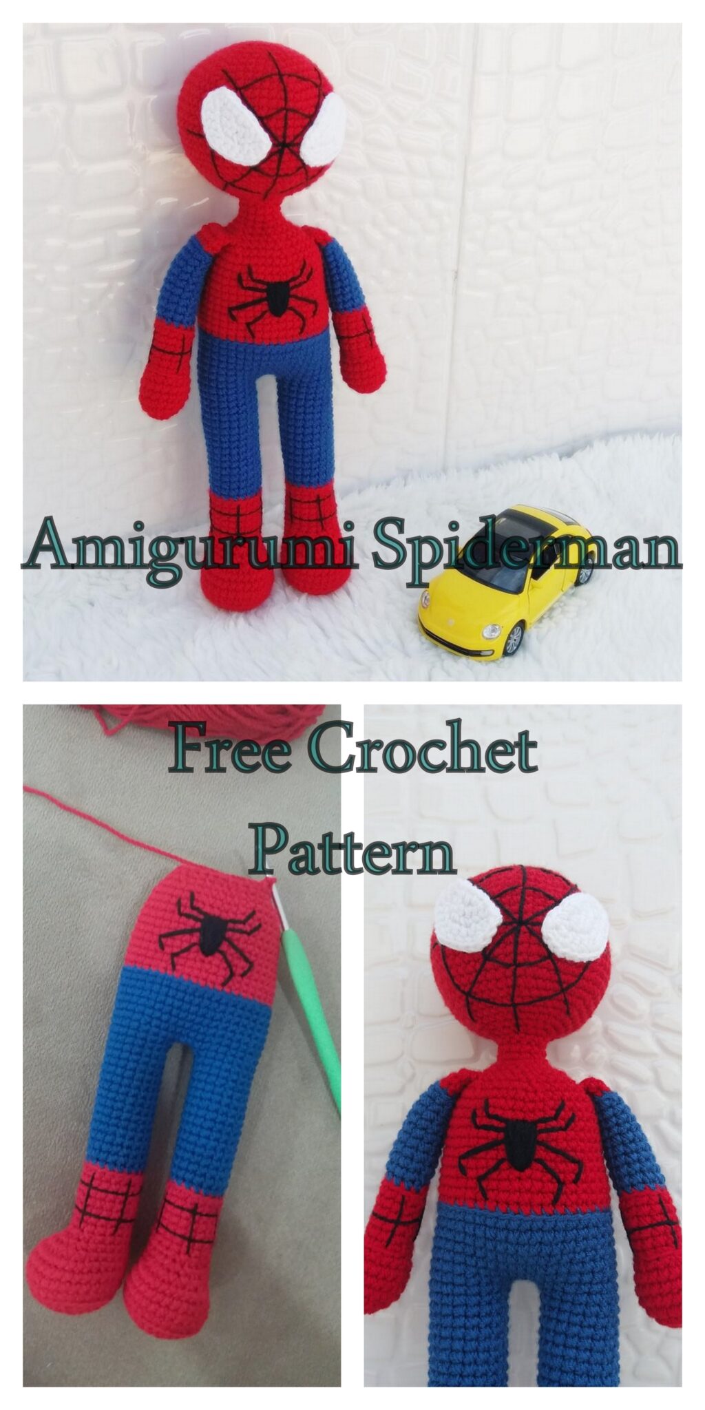 Amigurumi Spiderman Free Crochet Pattern – Amigurumi Free Pattern