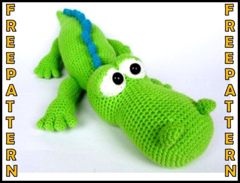 Amigurumi Green Crocodile Free Crochet Pattern Amigurumi Free Pattern